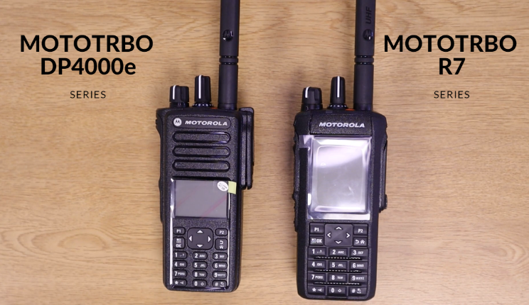 Diverse dimensioni tra MOTOTRBO R7 e DP4000e